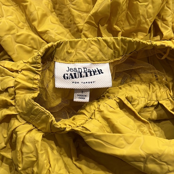 JEAN PAUL GAULTIER FOR TARGET TEXTURED PATTERNED HALTER DRESS W/TULLE PETTICOAT - Picture 4 of 8